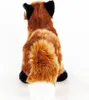 A stuffed fox viewed from the back, with its tail prominently displayed. Produktbild-Vorschau