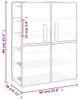 vidaXL Skriňa na topánky krémová 60x28x90 cm Látka Náhľad obrázku produktu 8