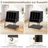 Stojan na gramofón COSTWAY, stolík na gramofónové platne s Náhľad obrázku produktu 8