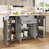 Flieks carrello da cucina a isola con portaspezie, carrello Anteprima dell’immagine prodotto 3