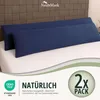set di 2 copricuscini 100% cotone 40x145 cm blu navy Anteprima dell’immagine prodotto 6