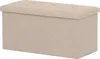 A beige storage ottoman is shown from a slightly elevated front-facing angle against a white background. Náhľad obrázku produktu