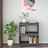 vidaXL Bücherregal Grau 60x35x71 cm Massivholz Kiefer Produktbild-Vorschau 3