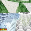 Tischdecke Botanik Tropik Grüntöne Rund 140cm Schnittkante Produktbild-Vorschau 5