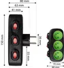Vayox VA0357 Adapter gniazda 3 komorowego z uziemieniem i Podgląd zdjęcia produktu 4