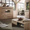 Wohnmöbel Set mit Couchtisch BURNHAM-36 in Eiche Nb. mit Produktbild-Vorschau 1