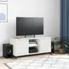 vidaXL TV-kast, wit, 100,5 x 39 x 43,5 cm, staal Productafbeelding-voorbeeld 3
