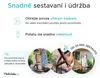Bílé závěsné křeslo KOKON bez stojanu, šedý polštář Náhled obrázku produktu 10