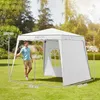 Outsunny Faltpavillon 2,4x2,4m Pavillon höhenverstellbar Produktbild-Vorschau 3