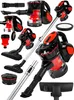 A collage of a cordless vacuum cleaner and its various attachments, displayed against a white background. Podgląd zdjęcia produktu