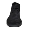 A front view of a black suede desert boot. Produktbild-Vorschau