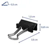MAUL Foldback-Klemmer mauly® Federstahl Metall 12 Stück 15 Produktbild-Vorschau 2