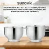 Robot ménager multifonction SUNCOK, 1500 W, 2 bols Voir les images du produit 4