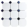 Keramik Mosaikfliesen Octagon Belami Weiß Blau Produktbild-Vorschau 4