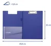 MAUL Schreibmappe A4 Hochformat Karton Folie blau Produktbild-Vorschau 2