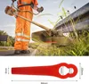 100 Stücke Ersatzmesser Set, Rasentrimmer Messer Kunststoff Produktbild-Vorschau 3