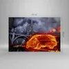 Bild auf Leinwand - Leinwandbild - Auto Flammen Räder - Produktbild-Vorschau 3