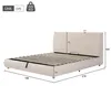Lit rembourré hydraulique Flieks 180 x 200 cm avec Voir les images du produit 4