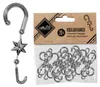 Christbaumkugel-Haken mit Stern, silber, 20 Stück, 5,5 cm Produktbild-Vorschau 1