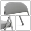 Chaise pliante Set de 4 Chaises de cuisine Rembourrées Voir les images du produit 9