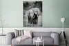 MuchoWow® Poster Elefanten in Kenia - schwarz und weiß Produktbild-Vorschau 5