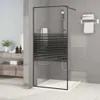 vidaXL Sprchová zástěna pro sprchový kout černá 90x195 cm Náhled obrázku produktu 2