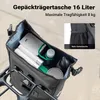 Borsa portapacchi Wiltec nero opaco, borsa portapacchi da Anteprima dell’immagine prodotto 4
