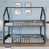 A bunk bed in a room with blue walls and framed pictures. Produktbild-Vorschau