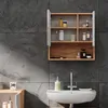 Badspiegelschrank Vicco Irma Weiß Hochglanz/Goldkraft Eiche Produktbild-Vorschau 5
