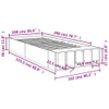 Möbel Bettgestell Sonoma-Eiche 100x200 cm Holzwerkstoff - Produktbild-Vorschau 10