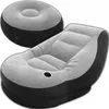 Aufblasbarer Sessel mit Hocker & Pumpe – Produktbild-Vorschau 2