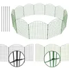 NewHabitat | 15x Teichzaun Steckzaun aus Metall Grün Produktbild-Vorschau 1