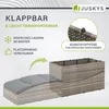 Juskys Sonnenliege Lamia klappbar - Polyrattan Gartenliege Produktbild-Vorschau 7