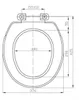 WC-Sitz Polypropylen Weiß 37,6x42,5 cm Produktbild-Vorschau 4