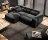 DELIFE Ecksofa Sirpio 230x155 cm Mikrofaser Schwarz Produktbild-Vorschau 4