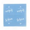 itenga 40x Serviette Schön dass du da bist hellblau Set Produktbild-Vorschau 4
