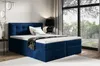 Boxspringbett Schlafzimmerbett OVIEDO 200x200cm Stoff Fresh Produktbild-Vorschau 1