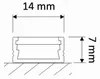 SOTECH LED Profil Alu 1000 mm – klare Abdeckung, Produktbild-Vorschau 6