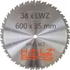 Holzboss ® HM-Sägeblatt 600 x 35 mm LWZ 38 x Zahn mit Produktbild-Vorschau 2