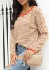 ASKSA Damen Gestreift Pullover Rundhals Langarm Casual Produktbild-Vorschau 4