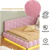 Čalouněná manželská postel 140 x 200 cm s USB portem a LED Náhled obrázku produktu 5