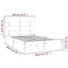 The Living Store Massivholzbett Weiß 180x200 cm Produktbild-Vorschau 6