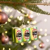 Christbaumschmuck Glas Bierdosen 9cm grün Produktbild-Vorschau 4