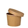 Papstar Suppenbecher To Go, Pappe "pure", 350 ml, braun Produktbild-Vorschau 2