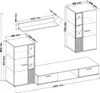 AX LIVING Hochwertige Wohnwand Formilo - 240 cm Matera & Produktbild-Vorschau 7