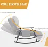HOMCOM Schaukelstuhl Sessel Relaxsessel mit Fußstütze, Produktbild-Vorschau 4