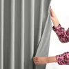 Vorhang AmeliaHome Samt 140x270 cm silber 140x270 Produktbild-Vorschau 3