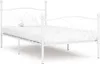 Struttura letto con rete a doghe in metallo bianco 100 × Anteprima dell’immagine prodotto 5