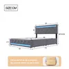 Boxspringbed 180x200 cm met USB-oplaadpoort, bed met Productafbeelding-voorbeeld 12