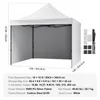 A white pop-up tent with dimensions and specifications displayed. Anteprima dell’immagine prodotto